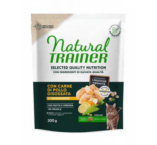 Natural Trainer Gatto Adulto NO GRAIN Pollo 300 gr