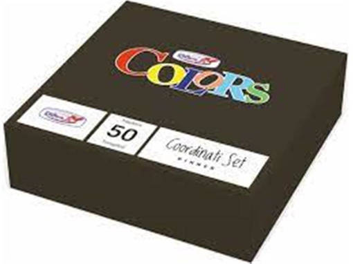 Dopla Tovaglioli Ovatta 33X33 2Veli  Nero Carta