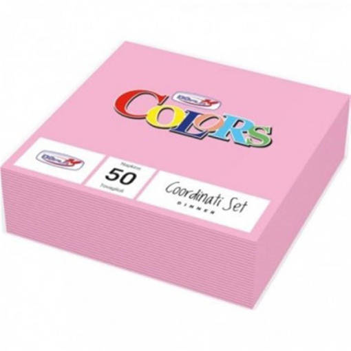 Dopla Tovaglioli Ovatta 33X33 2Veli  Rosa Carta