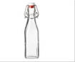Bormioli Rocco Bottiglia Swing 0.25 litri, Quadra, con Tappo