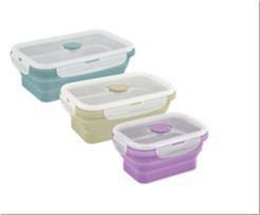 Contenitore Silicone 3Pz 350Ml/540Ml/800Ml Ass C&K