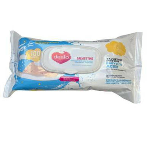 Dealo Salviettine Igienizzanti Baby 100Pz. Talco