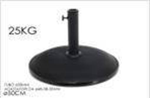 BASE OMBRELLONE TONDA NERA 25KG
