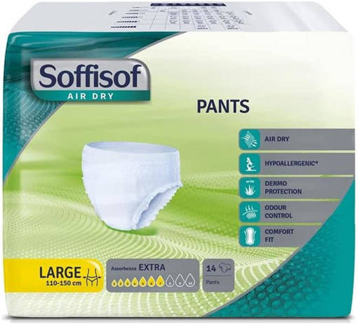 Soffisof Pants Extra Tg. Large, 14 pz, Dispositivo Medico, Air-Dry 