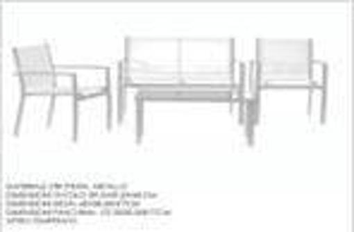 SET TAVOLINO C/2 SEDIE E PANCHINA BIANCO