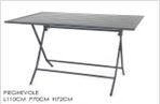 TAVOLO RETTANGOLARE 110X70X72CM PIEGHEVOLE GRIGIO