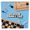 Spin Master - Eg Classici Dama, Scacchi & Tris In Legno 6066796