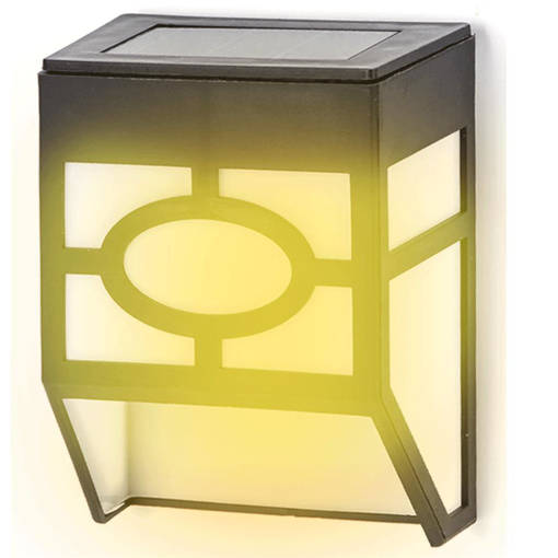 Aigostar Applique-segnapassi LED solare nero 2700K