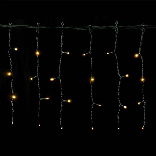  String Light/Solar/Flat string lights/Icicle flush/Dark green cable/Warm     Aigostar B10201JF7