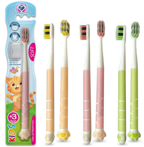 Setablu Spazzolino Denti Baby Zampina Gatto