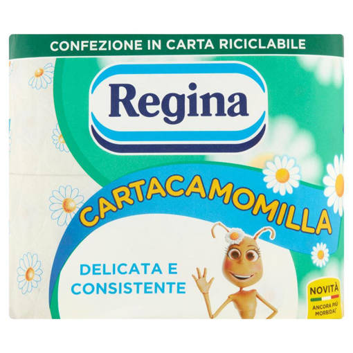 Regina Cartacamomilla Carta Igienica 4 Rotoli 3 Veli
