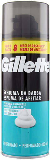 GILLETTE Schiuma Barba Existing Pelli Sensibili Profumato 40