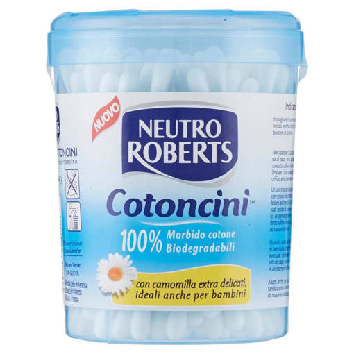 Neutro Roberts Cotoncini Bio 100 pz