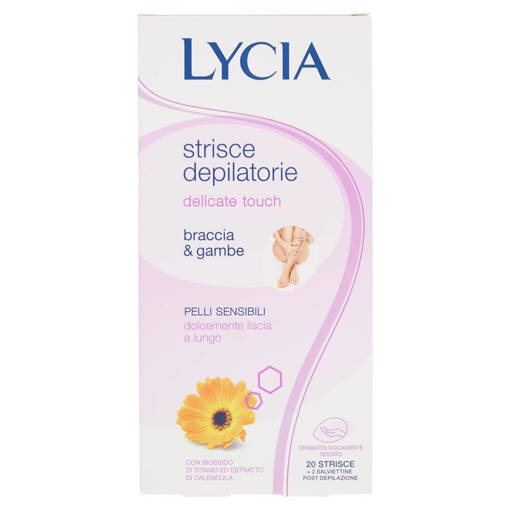 LYCIA STRISCE DEPILATORIE BRACCIA E GAMBE DELICATE 20PZ