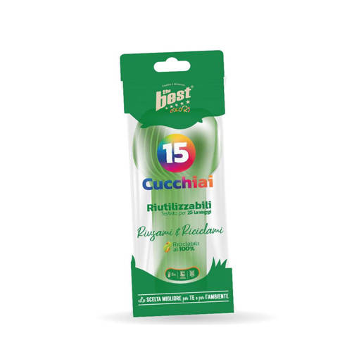 Posate Verdi Riutilizzabili The Best Cucchiai Riutilizzabili 15 Pcs