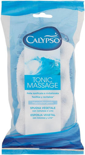 Calypso Spugna Corpo Tonic Massage, 1 pezzo, Colori Assortit