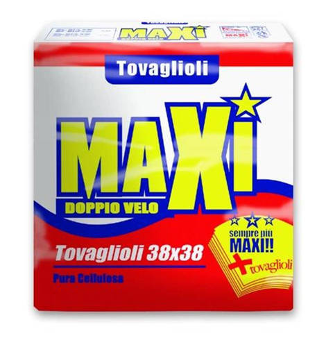 Maxi Tovaglioli 2 Veli 38X38, 70 pz