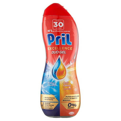 Pril Duo Gel Excellence 540 ml Antiodore Con Aceto