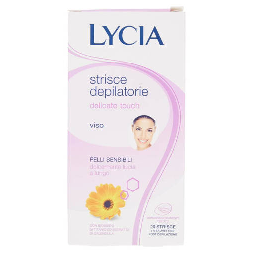 LYCIA STRISCE DEPILATORIE VISO DELICATE 20PZ