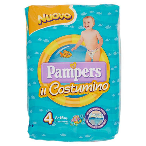 Pampers Costumino Taglia 4 (8-15 Kg) 11 pezzi