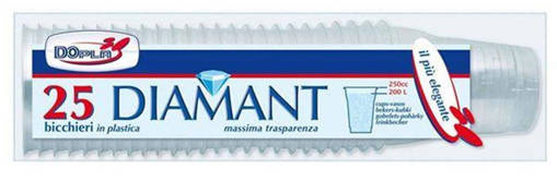 Dopla Bicchieri Diamant 250 ml  (200 L) Trasparente Ps 25pz