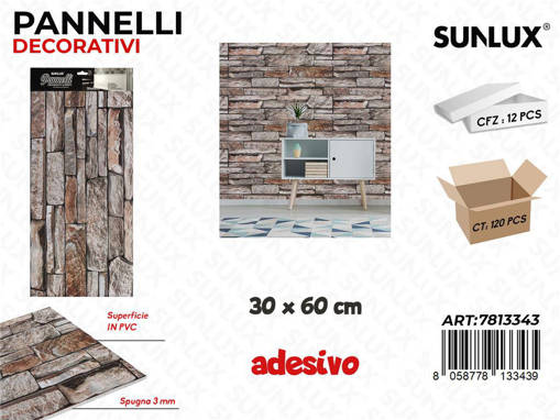 PANNELLO ADESIVO 3D 30X60CM