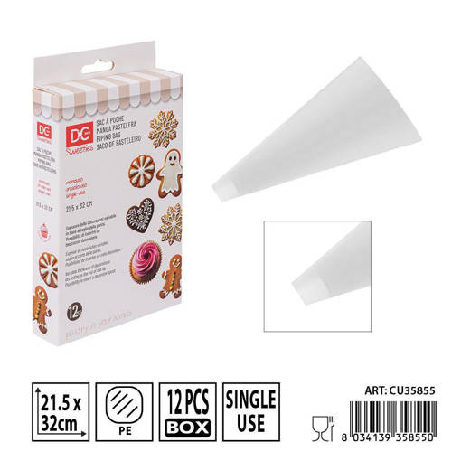 Dc Casa Sac A Poche Plast. Monouso 21.5X32Cm 12Pz