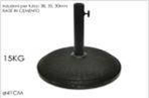 BASE OMBRELLONE TONDA NERA 15KG