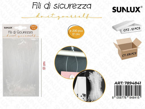 Fili Di Sicurezza 200Pcs 12Cm /Pz Da 12**