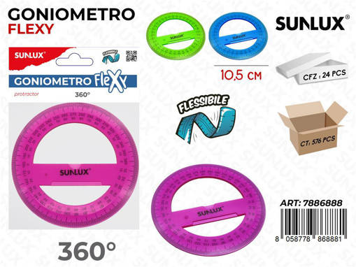 Sunlux - Goniometro Flexy 360° 10.5Cm Ass. 7886888
