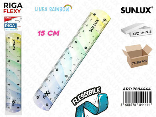 Sunlux - Sunlux Riga In Plast. Flexy Rainbow 15Cm /Pz Da 24** 7884444