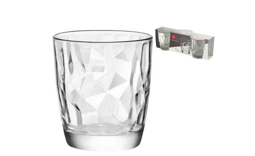 Bormioli Rocco Diamond Bicchiere Acqua Trasparente 30,5 cl, 3 pezzi