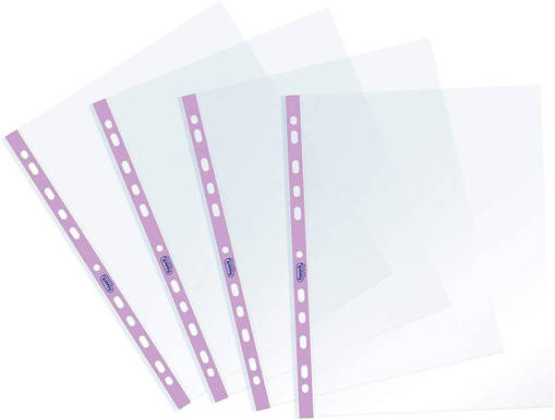 Favorit - Buste Forate 22 x 30 cm Superior 25 Pezzi Banda Colorata P@stel Lilla 400136869