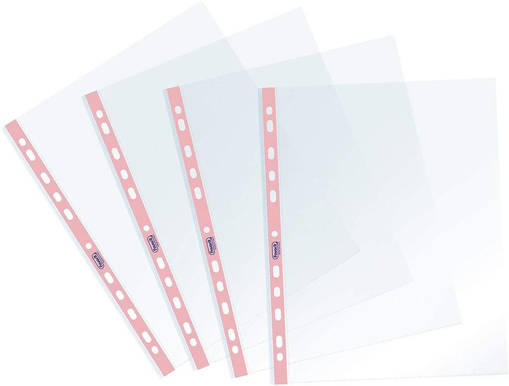 Favorit - Buste Forate 22 x 30 cm Superior 25 Pezzi Banda Colorata P@stel Rosa 400136870