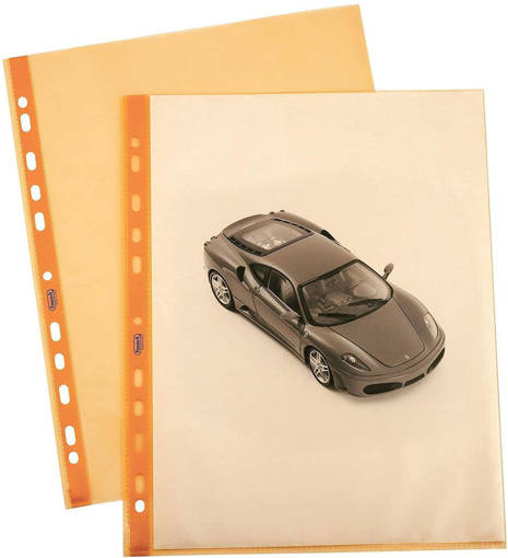 Favorit - Buste Forate 22 x 30 cm Superior 25 Pezzi Colorate P@stel Arancione 100206798