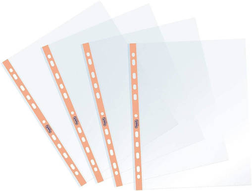 Favorit - Buste Forate 22 x 30 cm Superior 25 Pezzi Banda Colorata P@stel Arancione 400136866