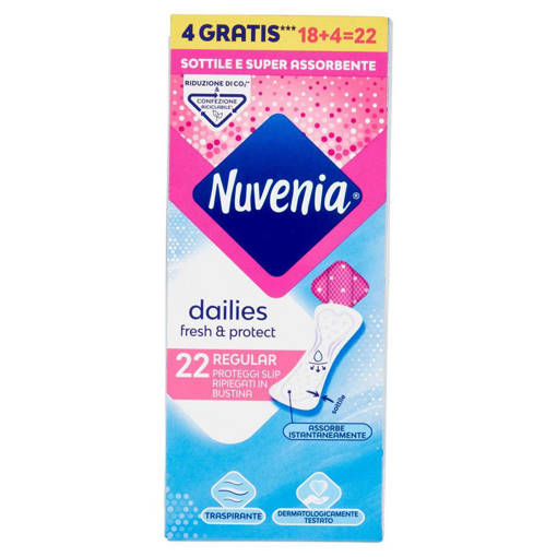 Nuvenia Proteggi Slip Ripiegato in Bustina Anatomico 22 pz