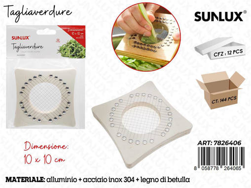 Sunlux Tagliaverdure Acc. 304 10*10Cm /Pz Da 12**
