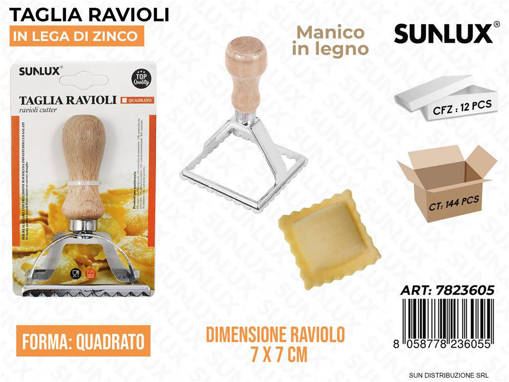 Taglia Ravioli Quadrato Lega Zinco 7*7Cm /Pz Da 12**