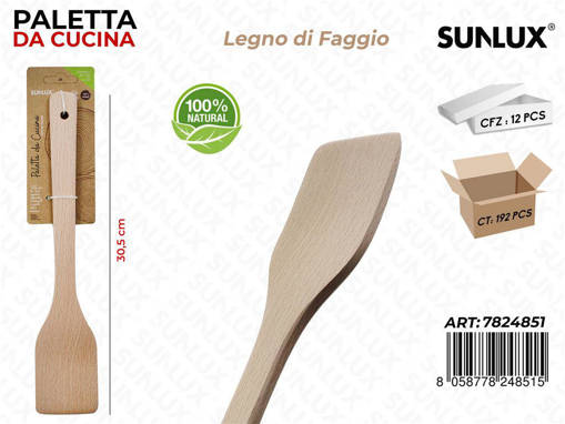 Sunlux Paletta Da Cucina Legno Faggio 30.5Cm /Pz Da 12**