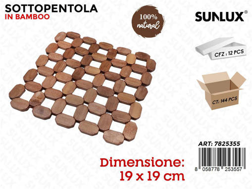 Sunlux Sottopentola Bamboo 16*16Cm