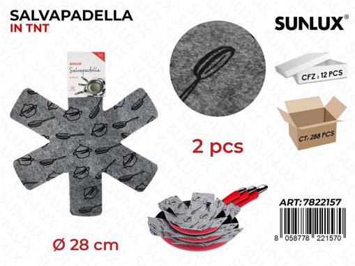 Sunlux Salvapadelle In Tnt 2Pcs D.28Cm /Pz Da 12**