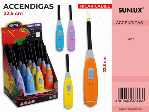 Atomic ACCENDIGAS 4 COLORI 22.5 CM /PZ DA 12**