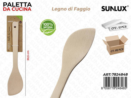 Sunlux Paletta Da Cucina In Legno Faggio 30.5Cm /Pz Da 12**