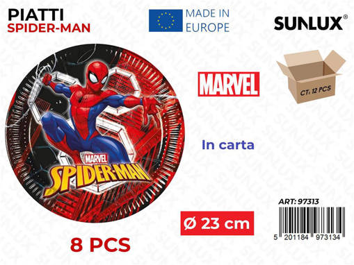 Piatti Carta Fsc Spiderman World Of Webs Next Generation Diam Cm23 Cf8