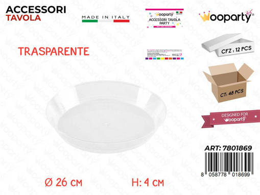 Wooparty Bavarese Trasp. D.26*4Cm Pz Da 12**