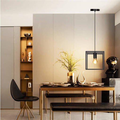 Lampadario in metallo, E27