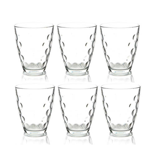 Bormioli Rocco BICCHIERI ACQUA DOTS, 6 PEZZI, 25 CL