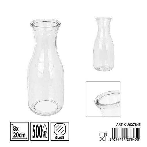 Dc Casa Caraffa Vetro  500Ml 8X20Cm