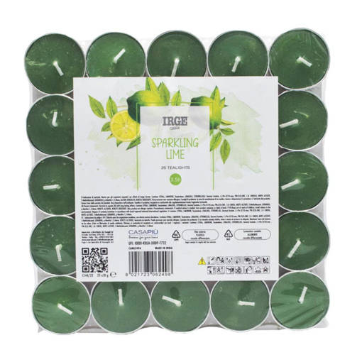IRGE CANDELA 25 TEALIGHTS SPARKLING LIME
